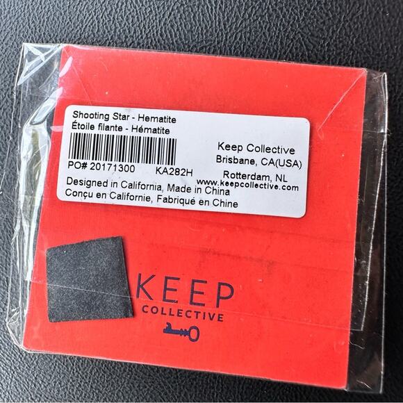 Keep Collective Hematite Shooting Star Charm - Picture 2 of 5